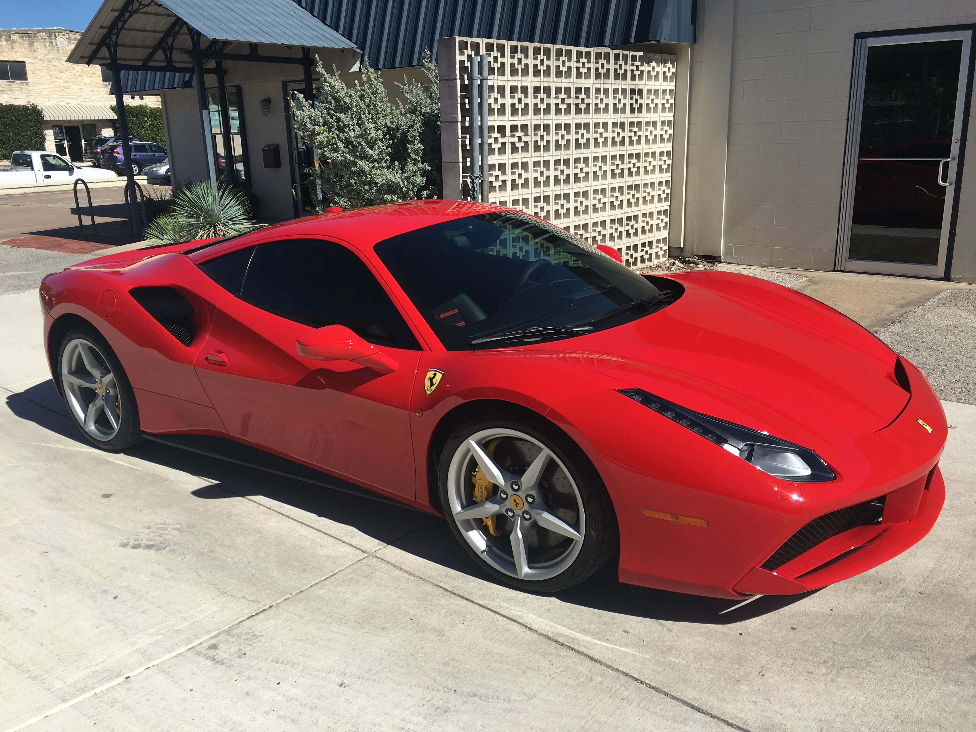Red Ferrari at Sunbusters in Austin Tx