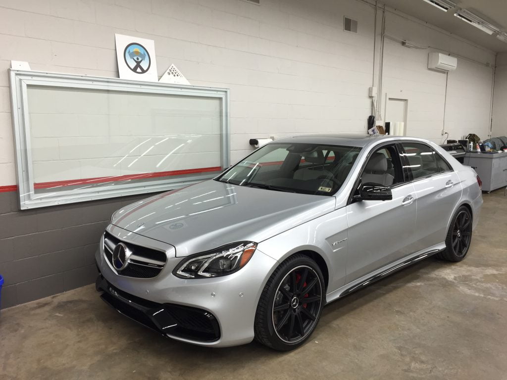 Silver Mercedes SUV with Paint Protection